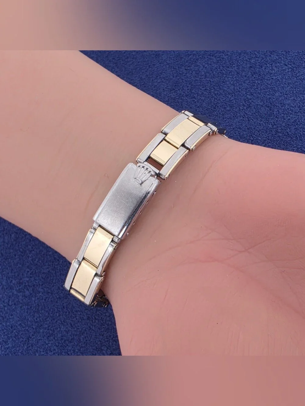 Vintage 1954 Rolex Oyster Perpetual Ladies Watch 6505 Stainless & 18k Gold + COA